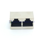 Top Entry Shielded 1X2 ports RJ45 PCB module jack